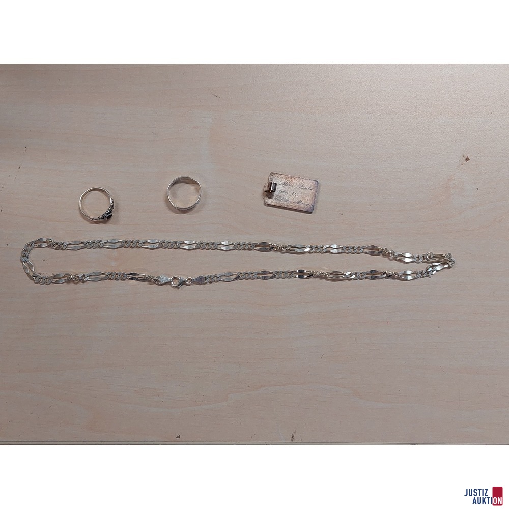 Konvolut Silberschmuck 925 &permil; punziert 30&comma;9 g