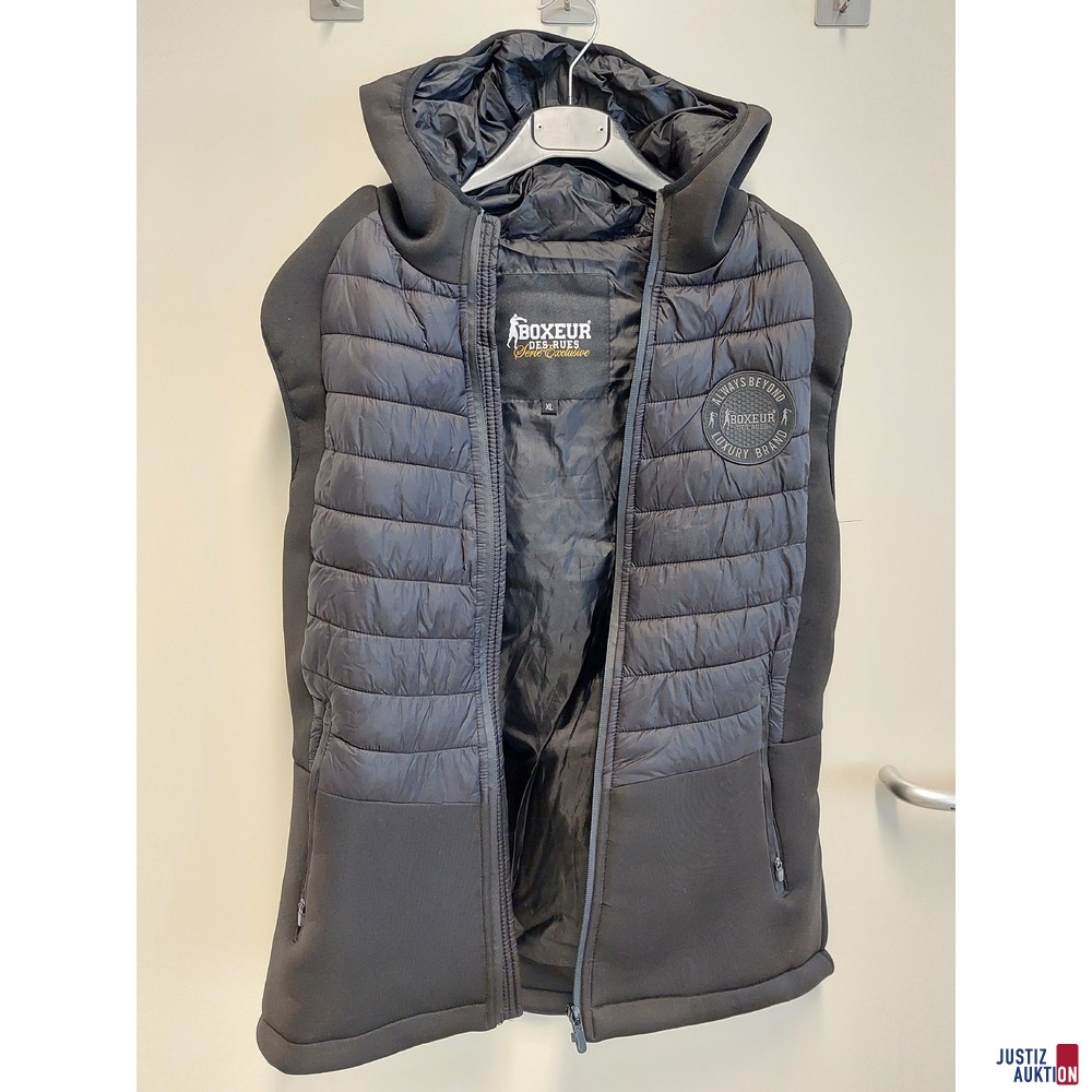 Ärmellose Kapuzenjacke der Marke Boxeur Des Rues Serie Exclusive  Größe XL neuwertig