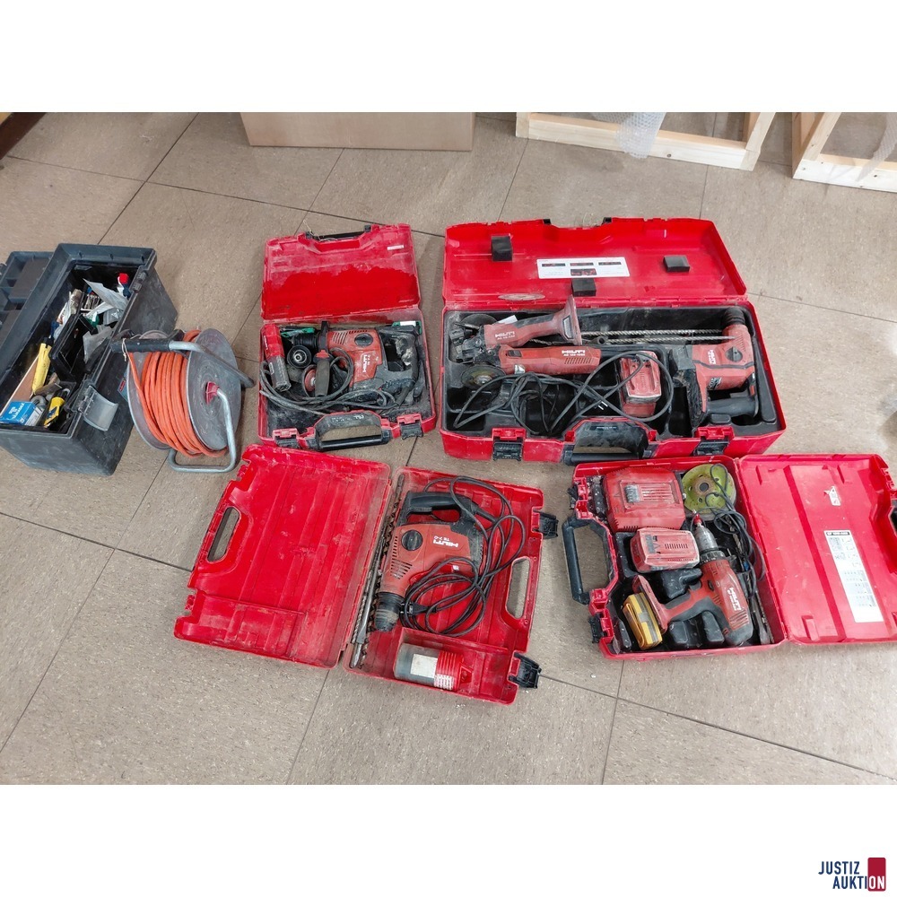 Konvolut an diversen Hilti Maschinen