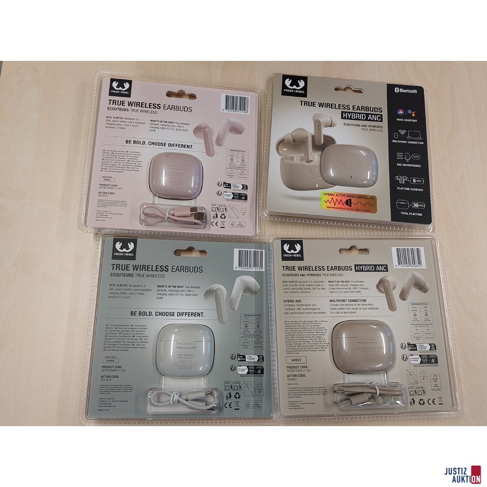 2 Packungen In-Ear-Kopfh&ouml;rer der Marke Fresh&DiacriticalAcute;n Rebel