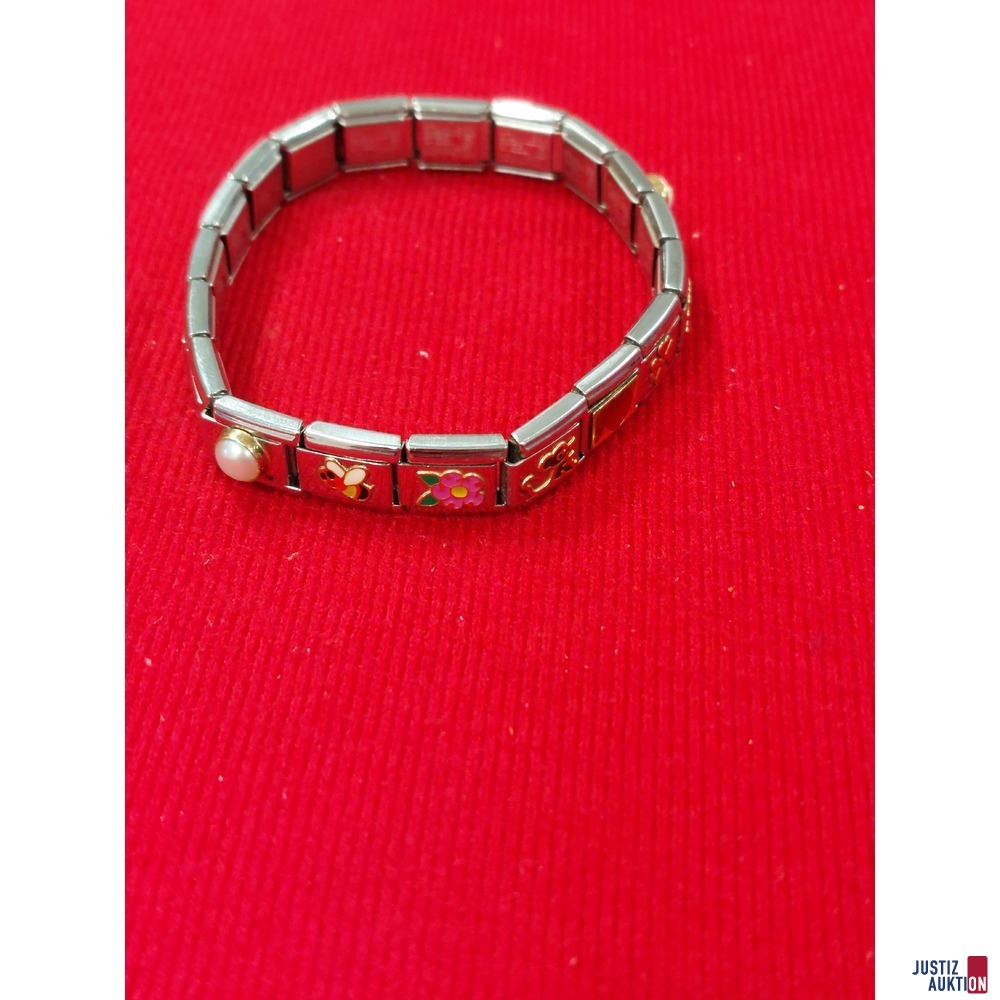 Nomination Armband Länge 18 cm mit 16 Stück Elementen