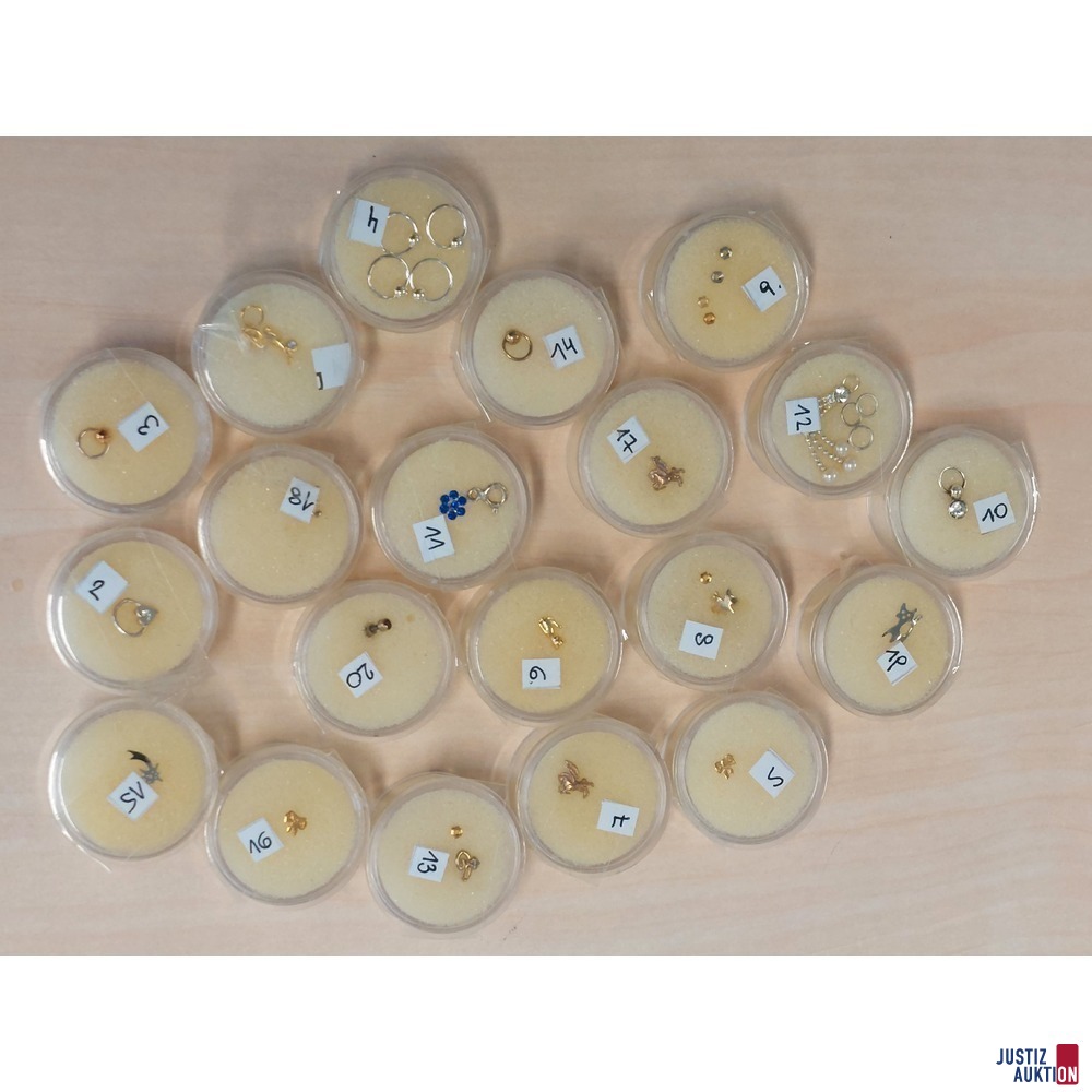 20 Stück Piercingringe NEU