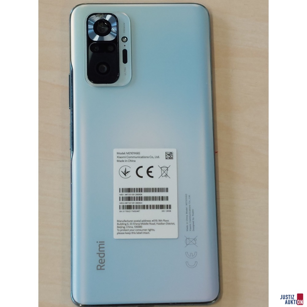 Handy der Marke Redmi Note 10 Pro Glacier Blue
