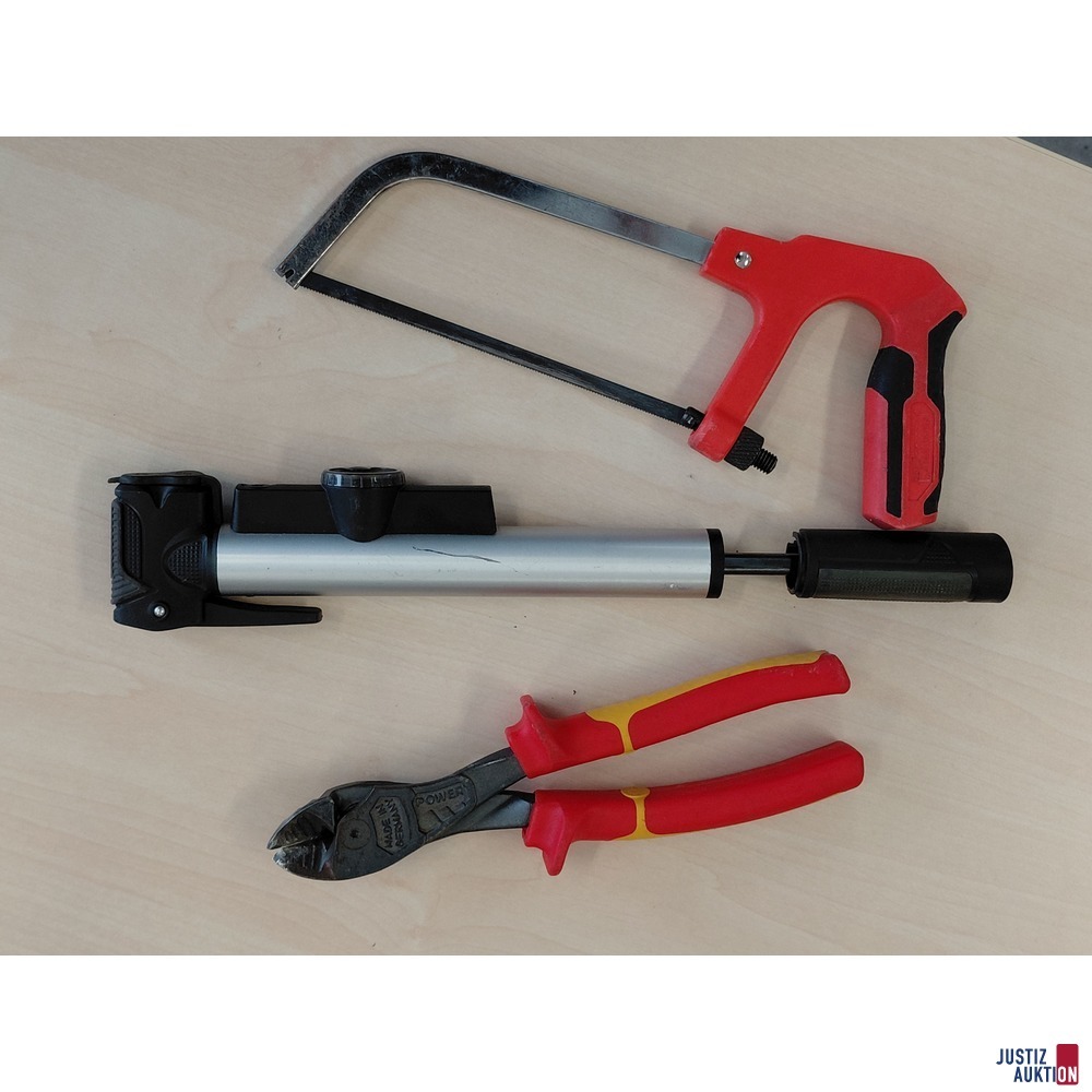 Seitenschneider LUX - Fahrradpumpe X-FACT - Metalls&auml;ge