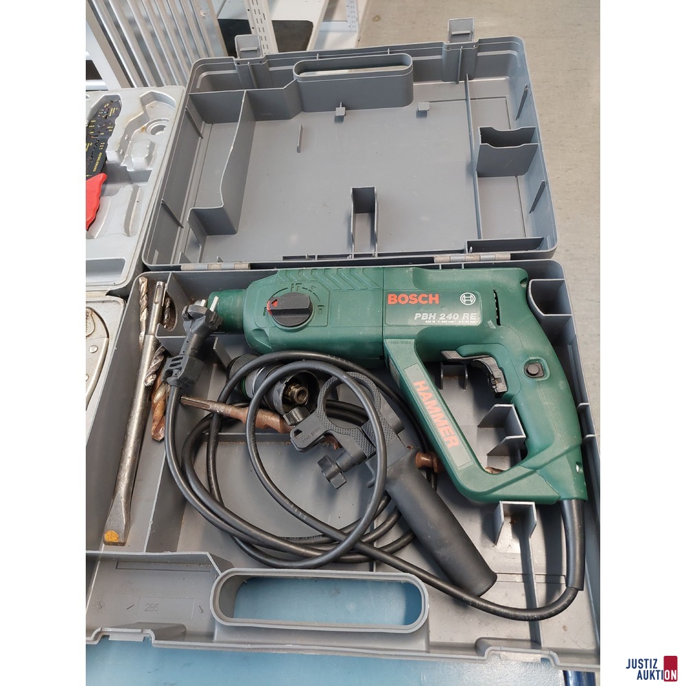 Bohrhammer der Marke Bosch PBH 240 RE u.a.