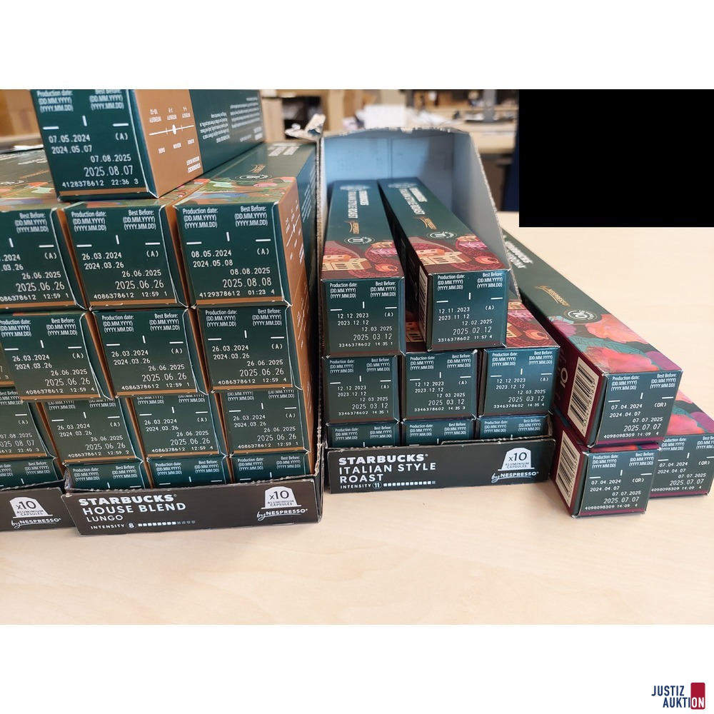 8 Packungen Starbucks Kapseln Italian Style Roast u.a.