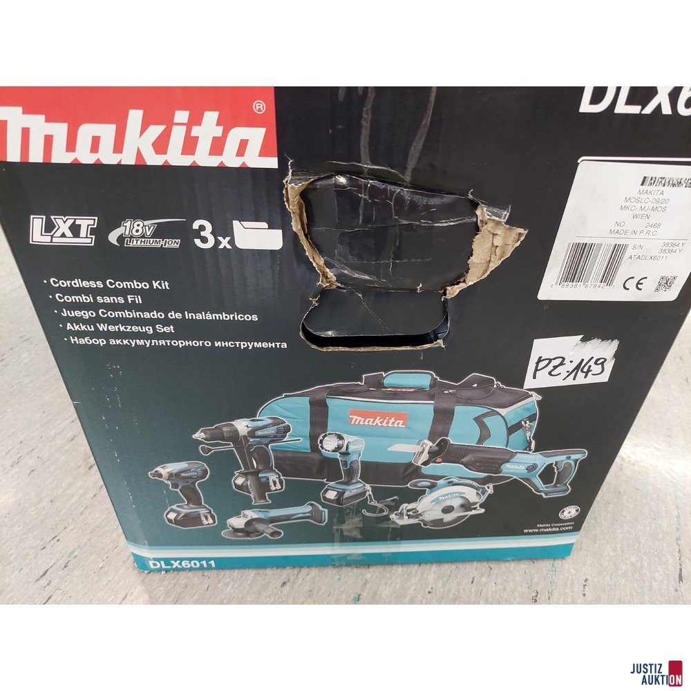 Combo Kit Akku-Maschinenset DLX6011 der Marke Makita