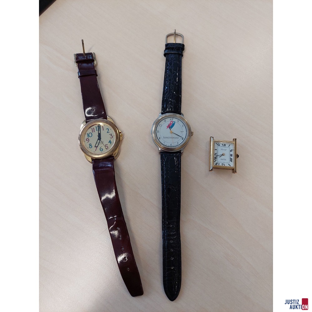 Herrenarmbanduhren der Marke Tommy Hilfiger und MSY getragen/Tragespuren vorhanden - Batterien müssen erneuert werden Betriebstauglichkeit konnte nicht überprüft werden! Schätzung und Artikelbeschreibung erfolgte durch einen Sachverständigen!