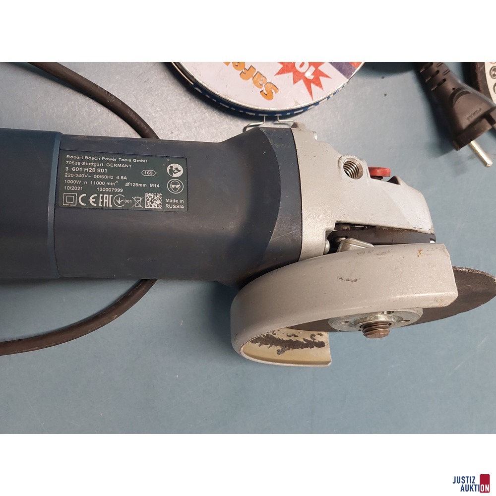 Winkelschleifer der Marke Bosch GWS 1000 gebraucht/Gebrauchsspuren vorhanden