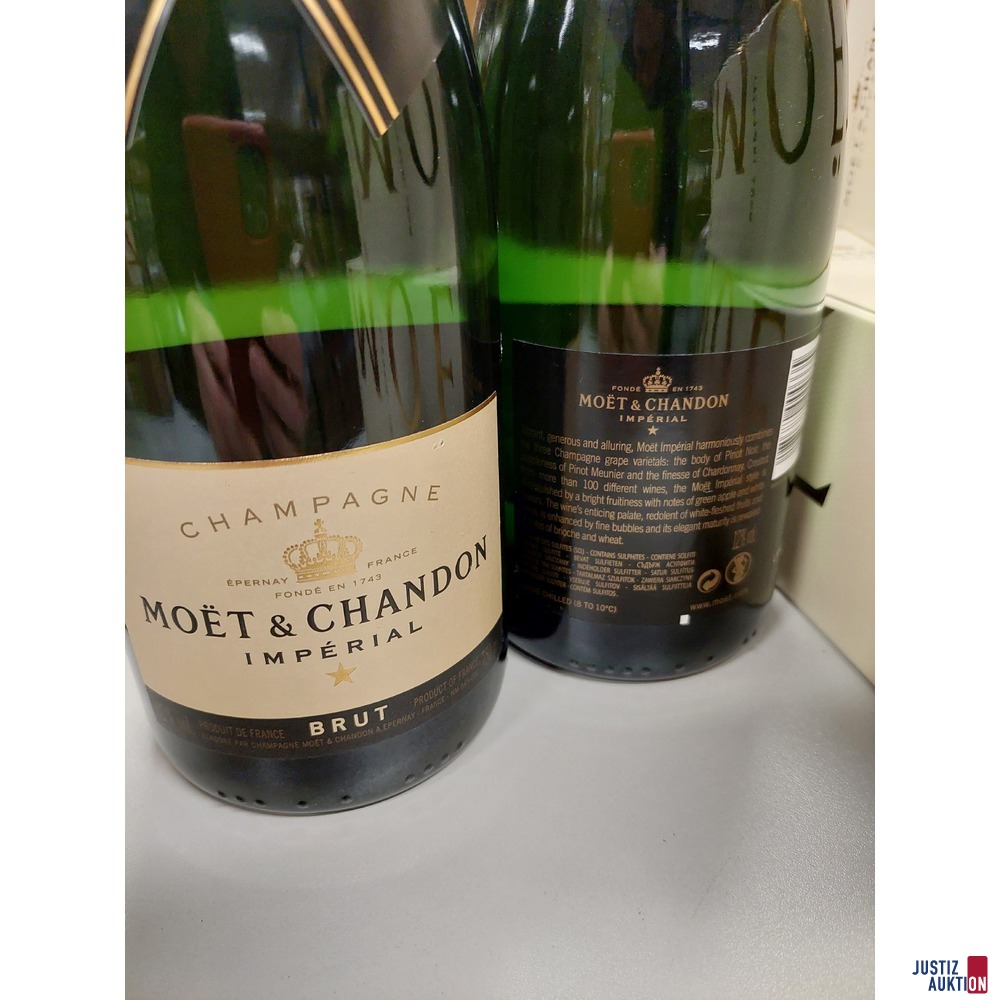 10 Flaschen Champagne Moet &amp; Chandon Imperial Brut