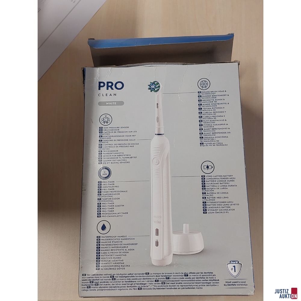 Elektrische Zahnb&uuml;rste der Marke Oral-B Pro Clean  in Originalverpackung &lpar;Verpackung leicht besch&auml;digt&rpar; - NEU