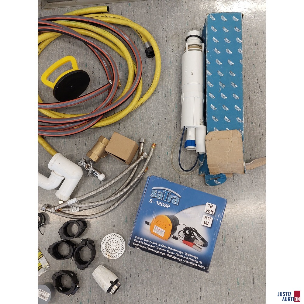 Konvolut an diversen Installationsmaterial-/Werkzeug