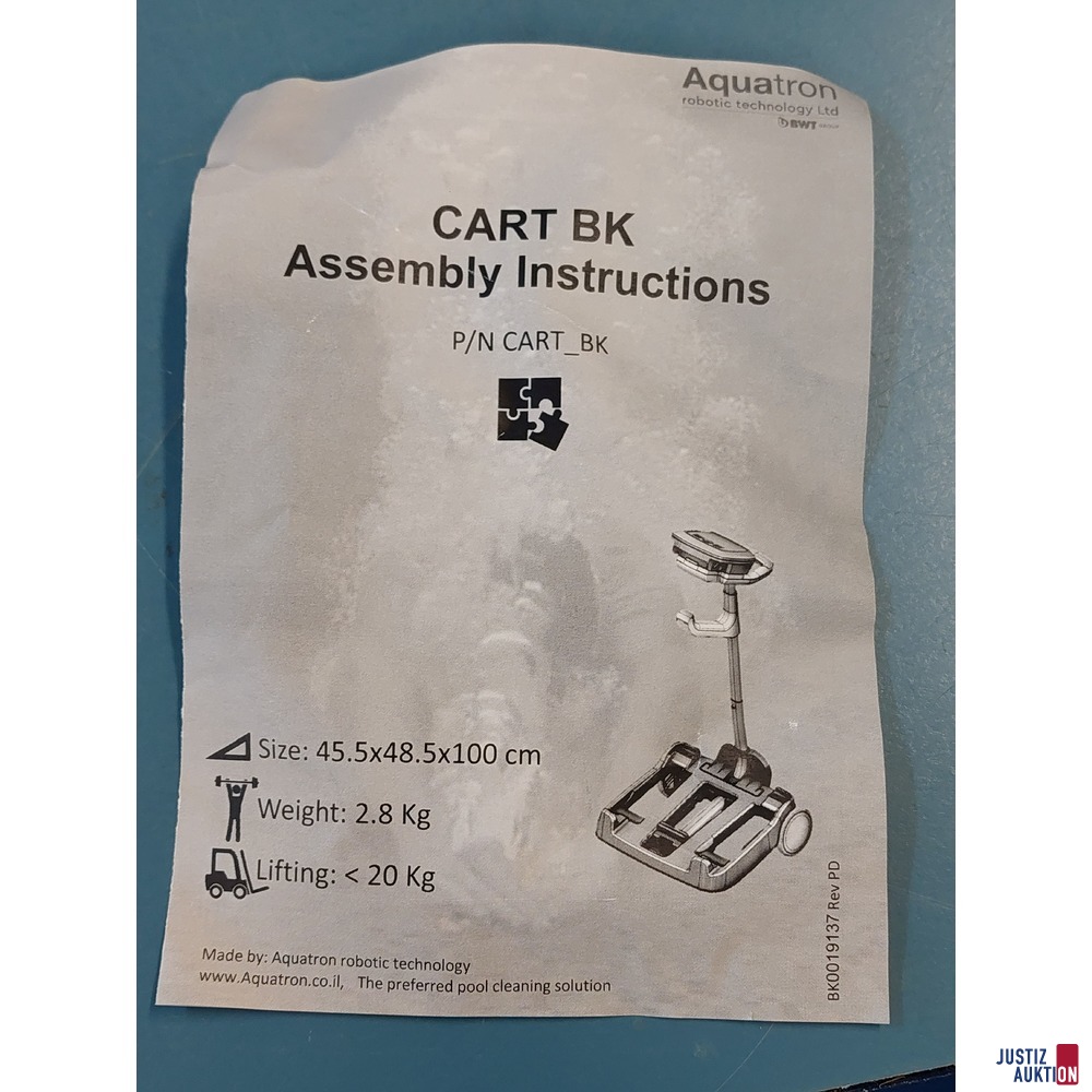 Poolroboter der Marke BWT inkl&period; Zubeh&ouml;r