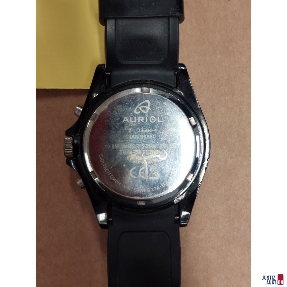 Herren Armbanduhr der Marke  Auriol - Quarz Chrono leichte Gebrauchsspuren 
