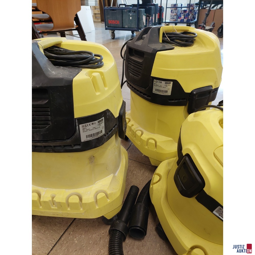 3 Nass-Trockensauger der Marke K&auml;rcher