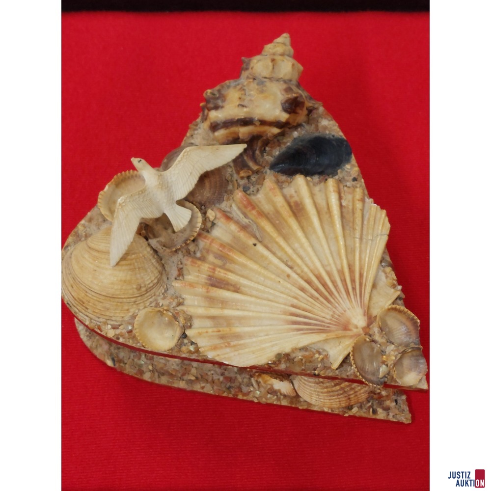 Schmuckschatulle mit Muscheln besetzt​​​​​​​ gebraucht