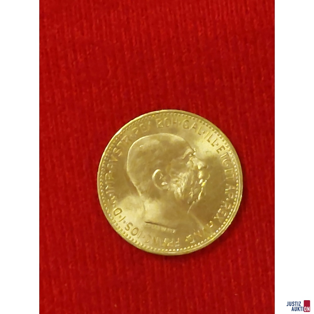 Goldmünze 20 Corona Nachprägung 1915