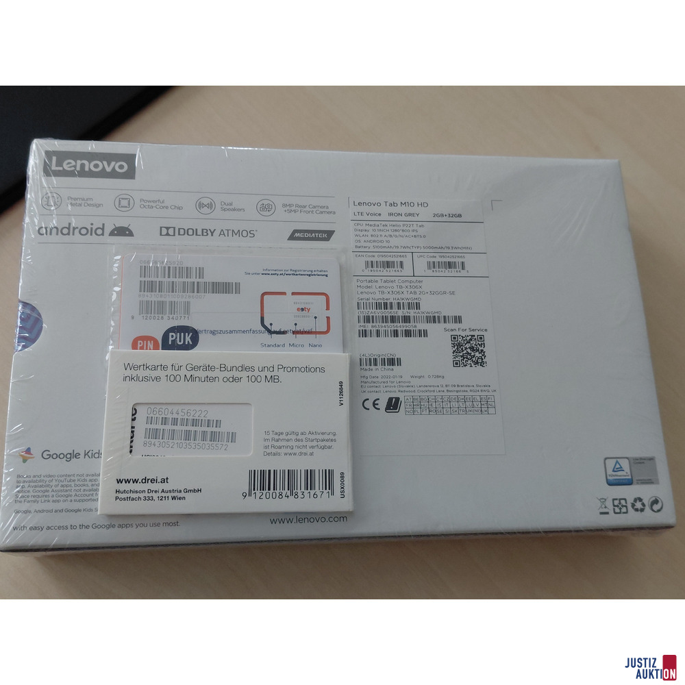 Tablet Lenovo Tab M10 HD