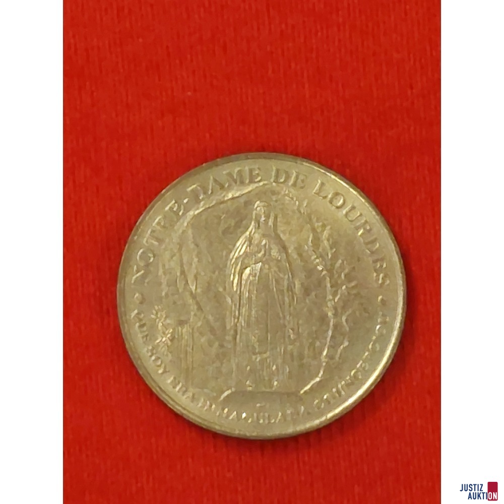 Touristische Medaille Notre Dame des Lourdes 2003