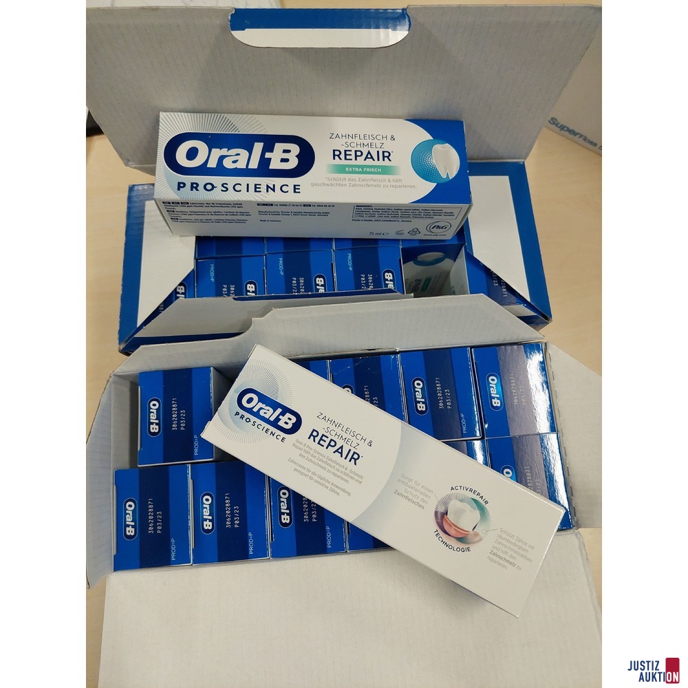 24 Packungen Zahnpasta der Marke Oral-B Pro-Science je 75ml