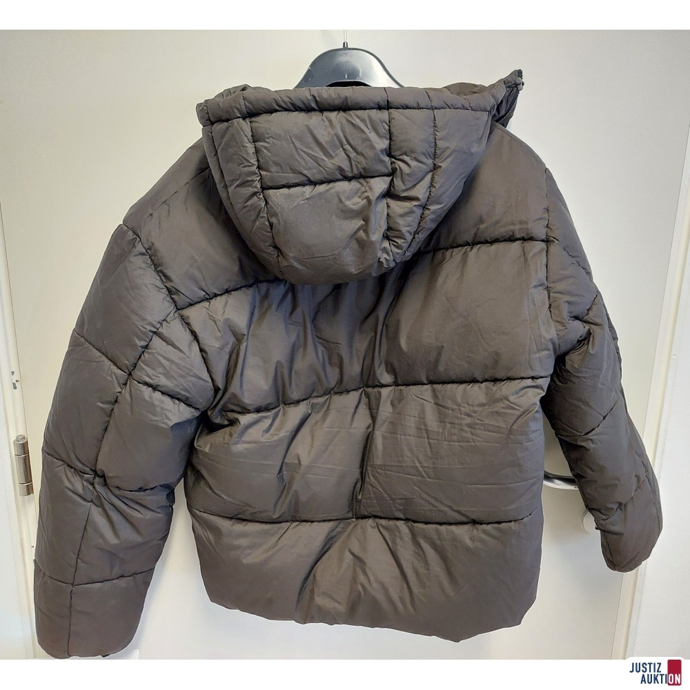 Herren-Pufferjacke in Loose Fit von H&amp&semi;M Gr&ouml;&szlig;e S dunkles Khakigr&uuml;n NEU