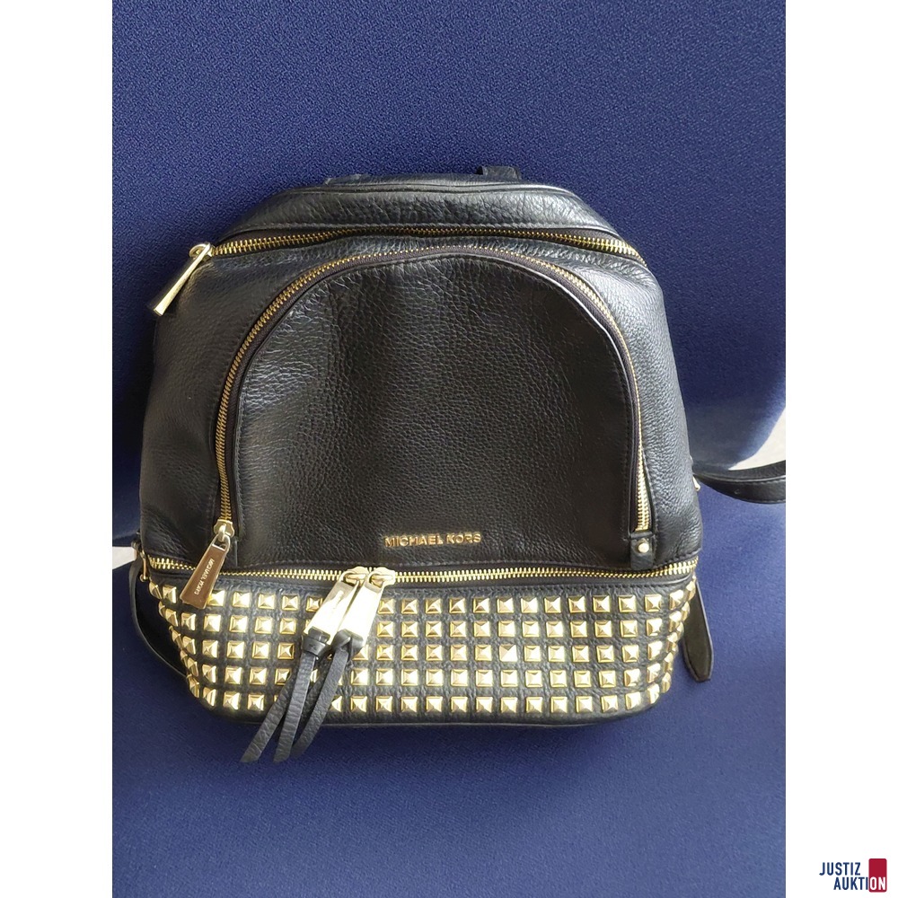 Michael Kors Rhea Backback Lederrucksack schwarz