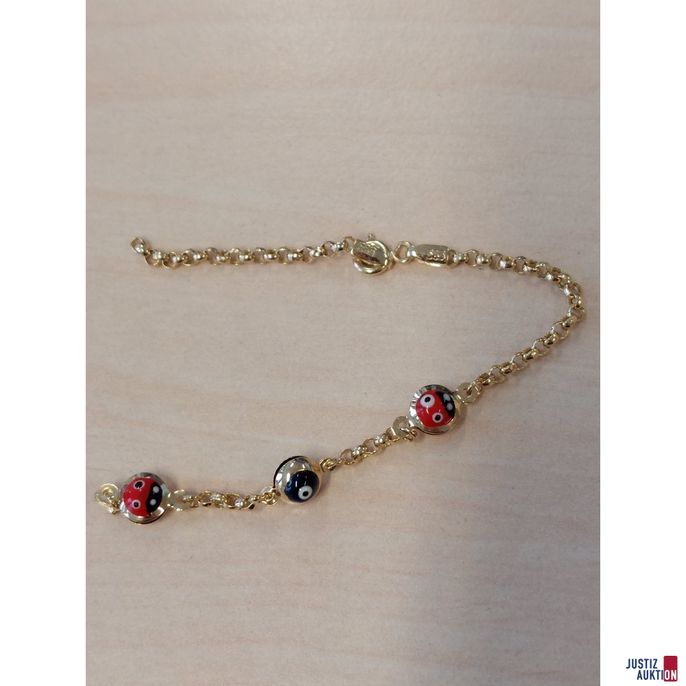 Armkettchen Kind defekt 585 ‰ Gelbgold punziert 2,3 g