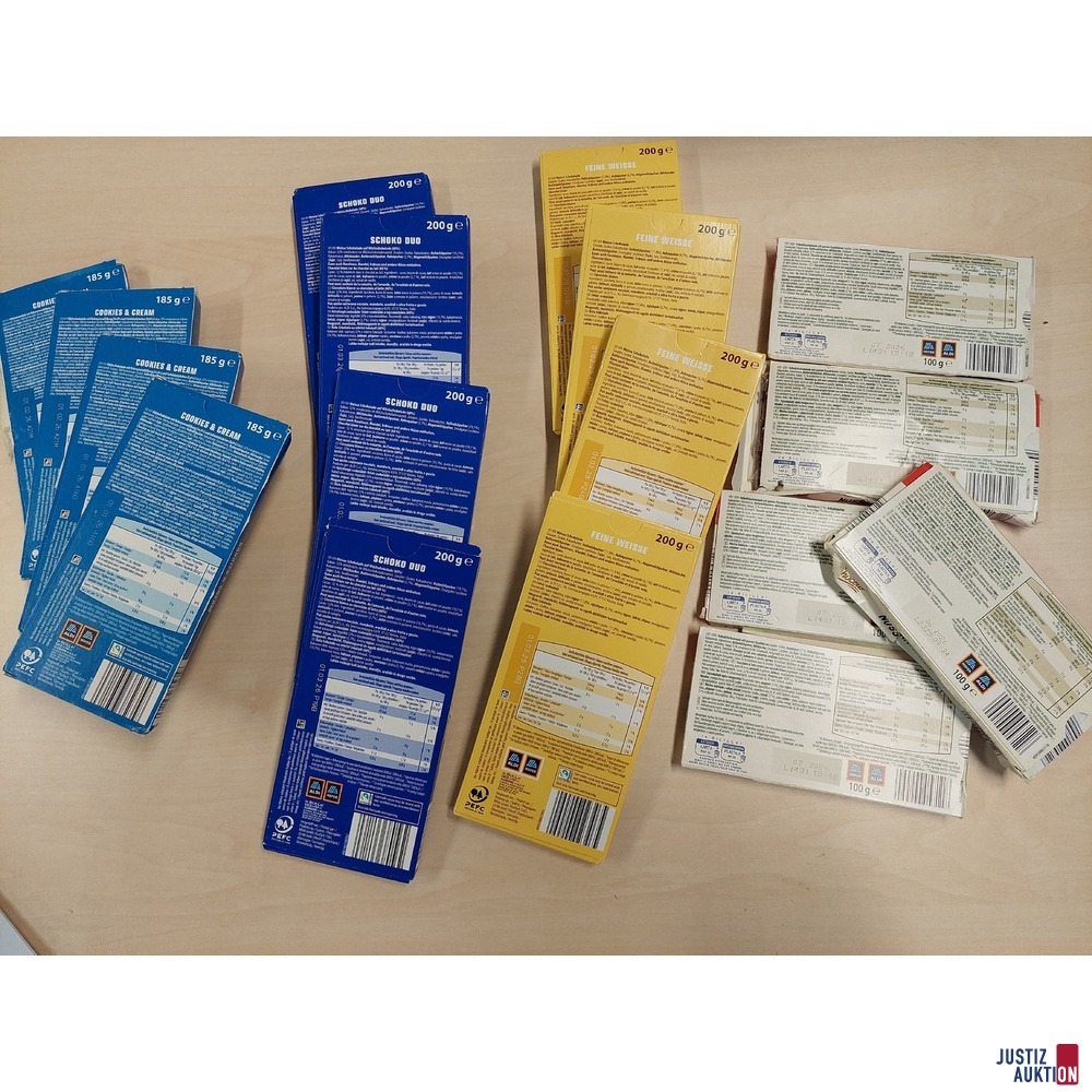 17 x Choceur Schokoladen von Hofer/Aldi