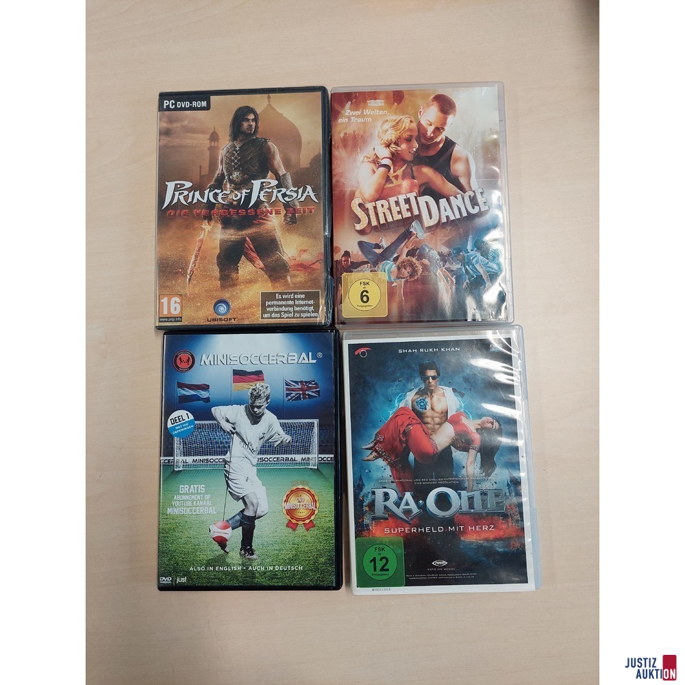 4 diverse DVD´s und Spiele