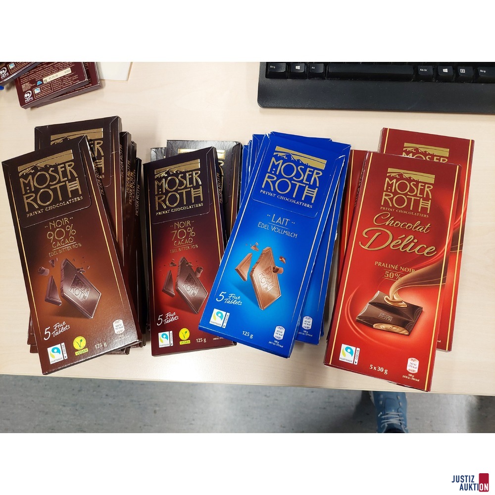 25 x Moser Roth Schokoladen von Hofer/Aldi