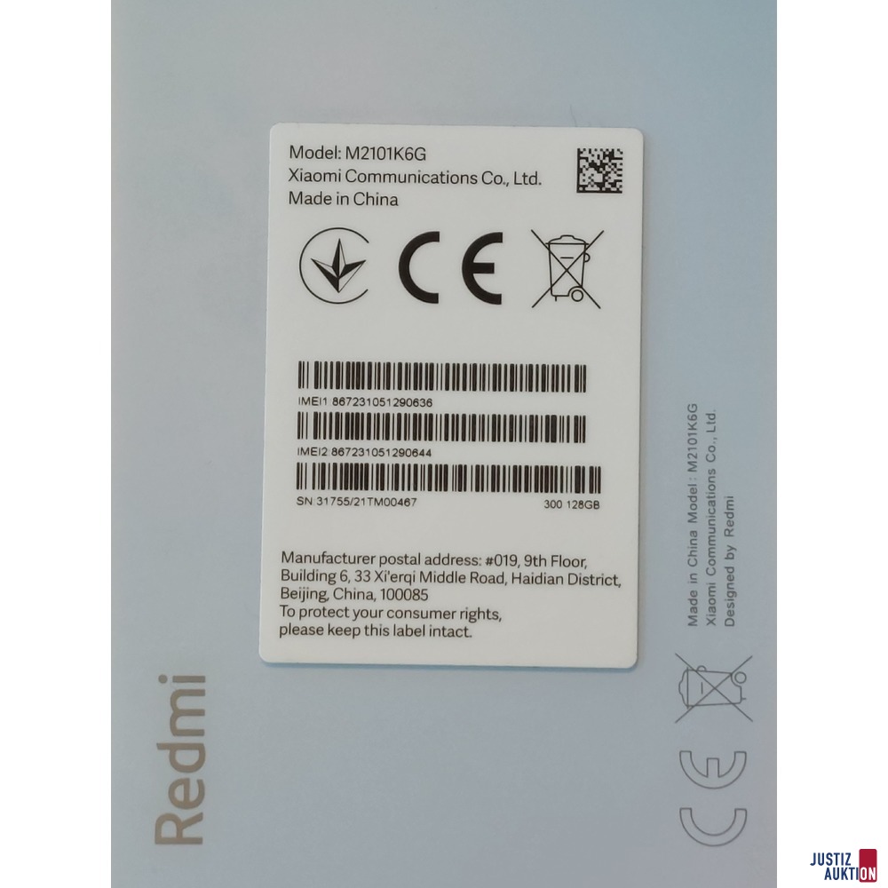 Handy der Marke Redmi Note 10 Pro Glacier Blue