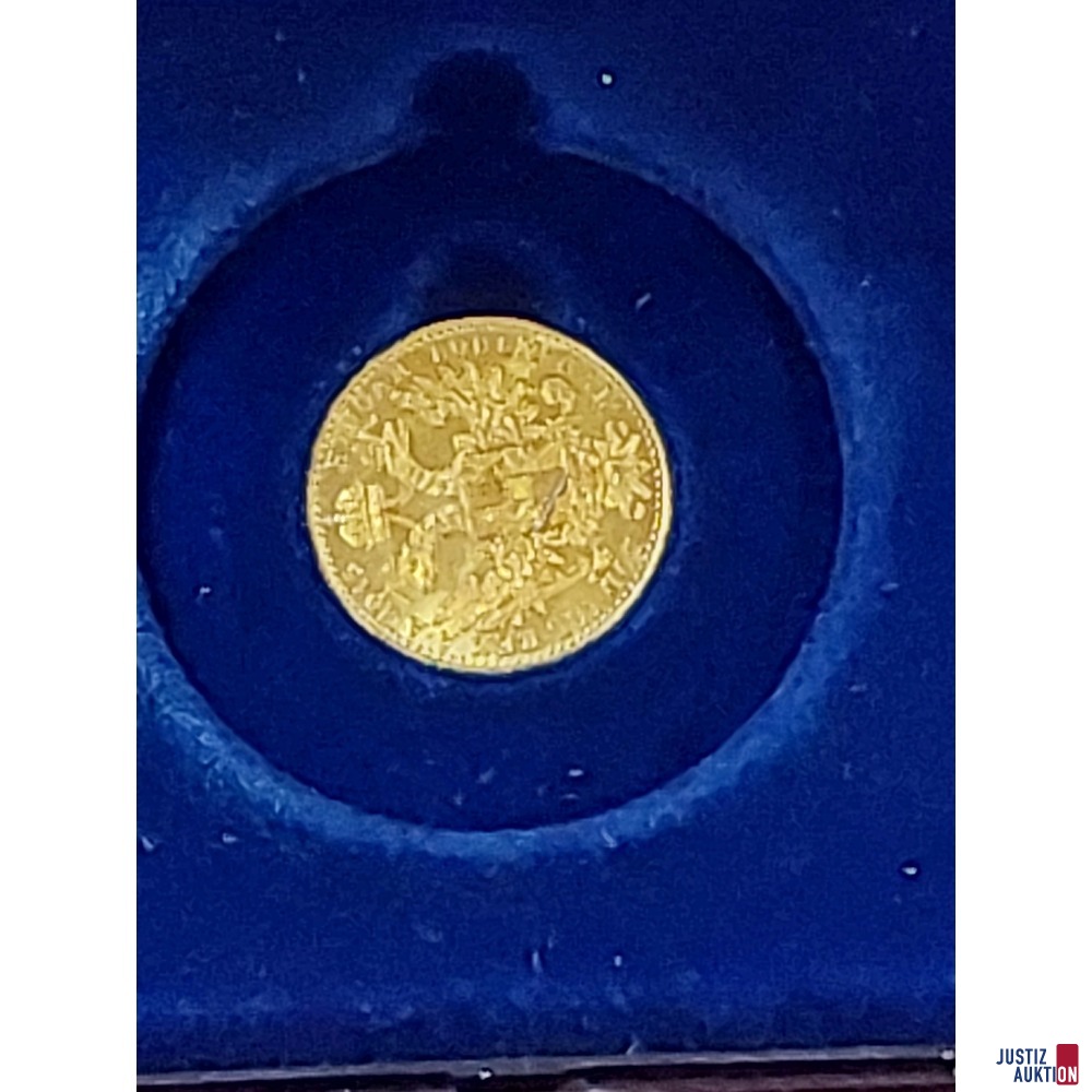 Einfachdukat 986 Gold Gewicht 3,49 g