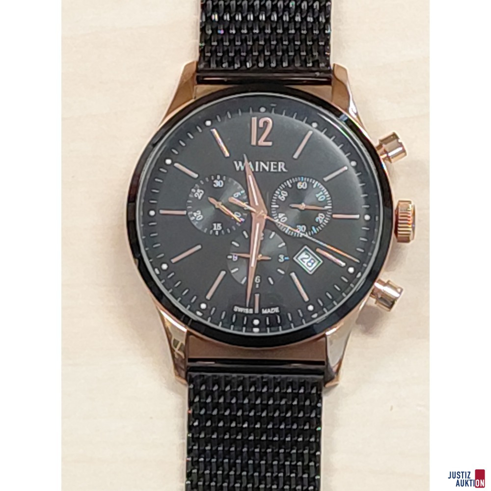 Herrenarmbanduhr der Marke Wainer