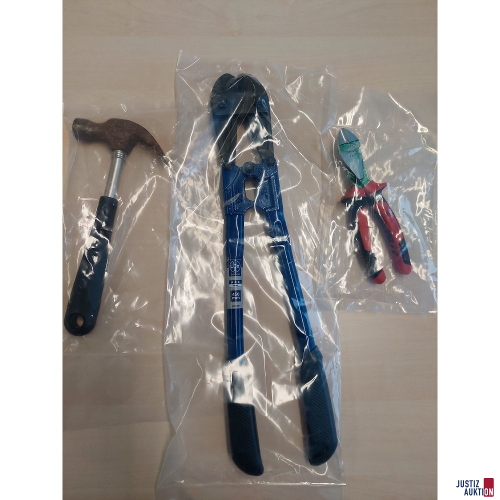 Bolzenschneider - Hammer - Zange