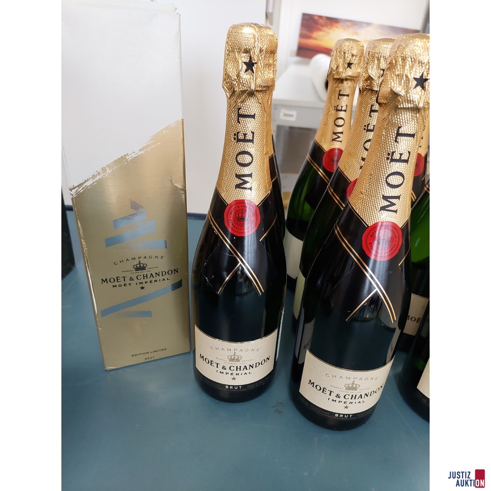 10 Flaschen Moet &amp; Chandon Imperial Champagner je 750 ml