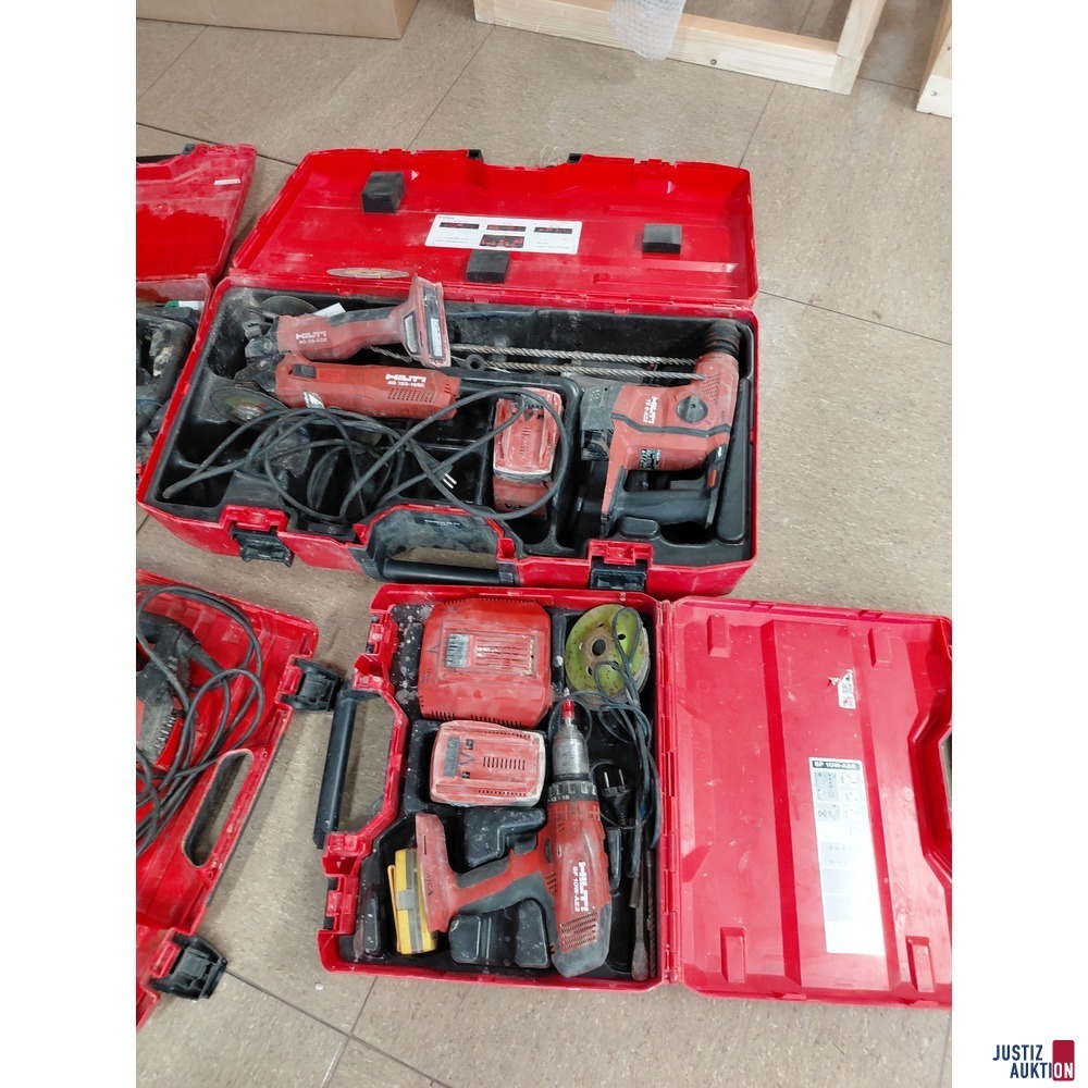 Konvolut an diversen Hilti Maschinen