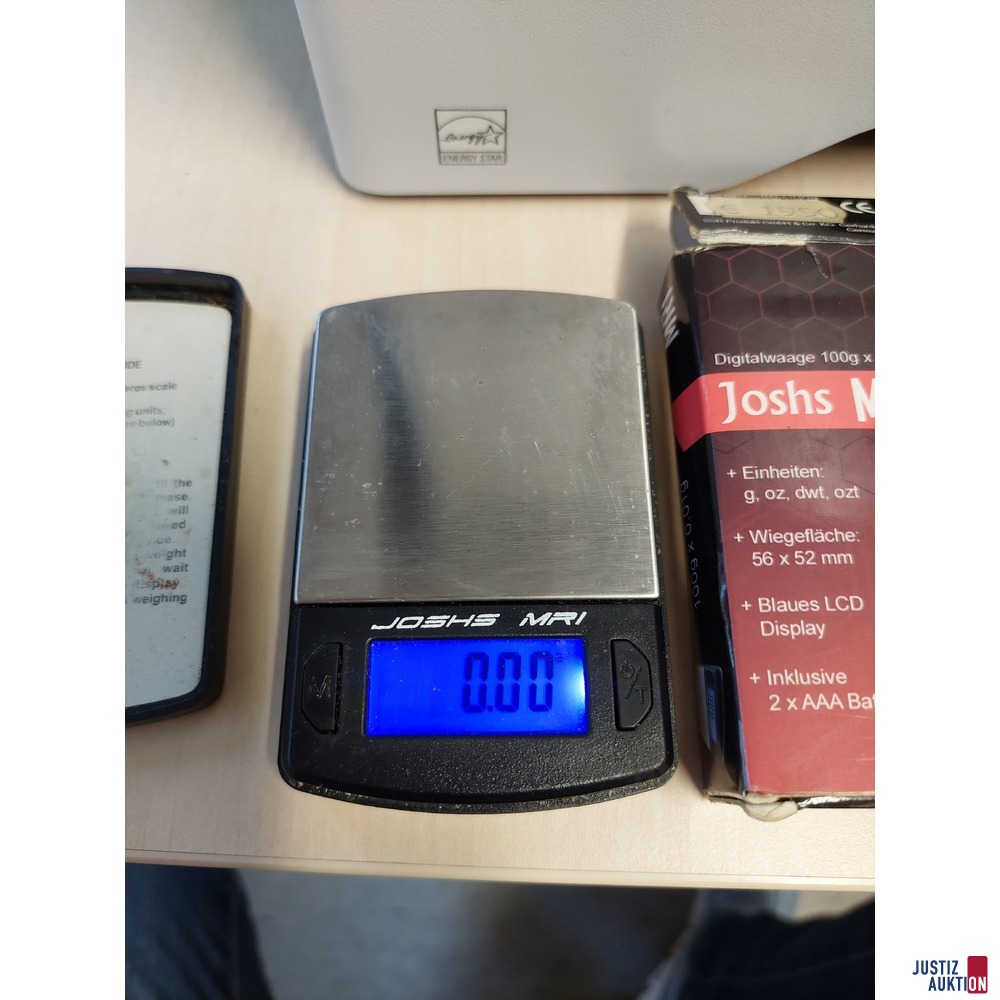Digitalwaage der Marke Joshs MR1&comma; 100g x 0&comma;01g - in Originalverpackung