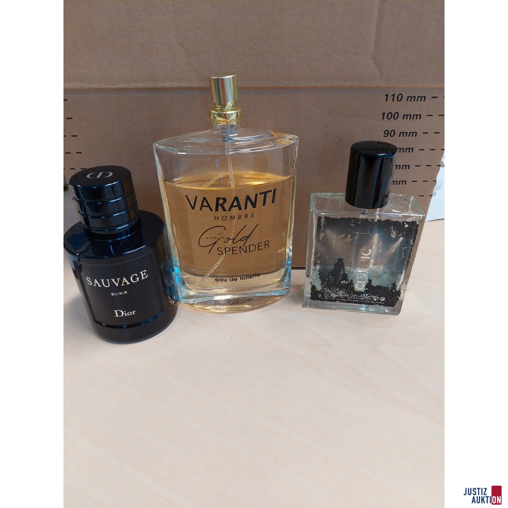 Eau de Toilette der Marke Varanti Hombre Gold u.a.