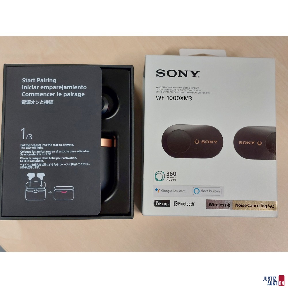Headset der Marke Sony WF-1000XM3