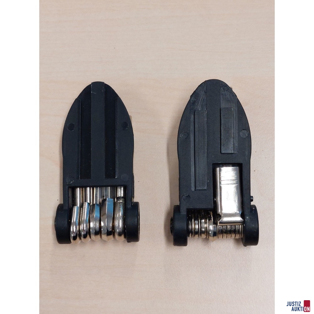 Fahrradmultifunktionswerkzeuge der Marke Monz und Crivit