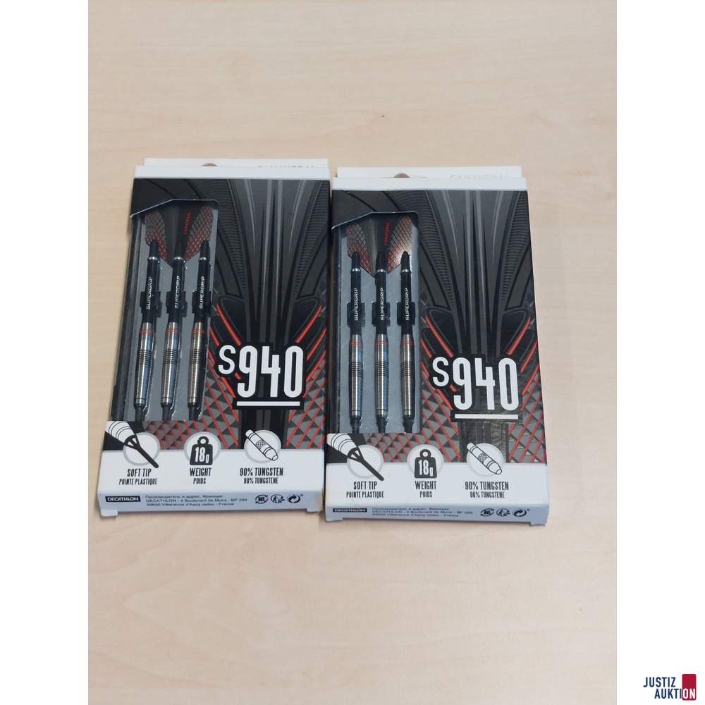 2 Packungen Dartpfeile der Marke Decathlon Canaveral Gewicht 18 g