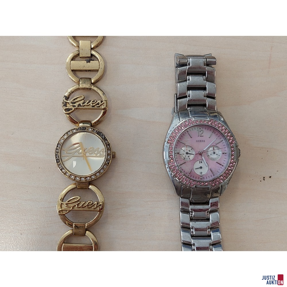 2 Damenarmbanduhren der Marke Guess