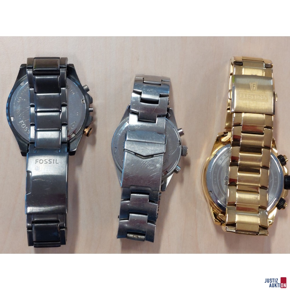 3 Herrenarmbanduhren Chronographen