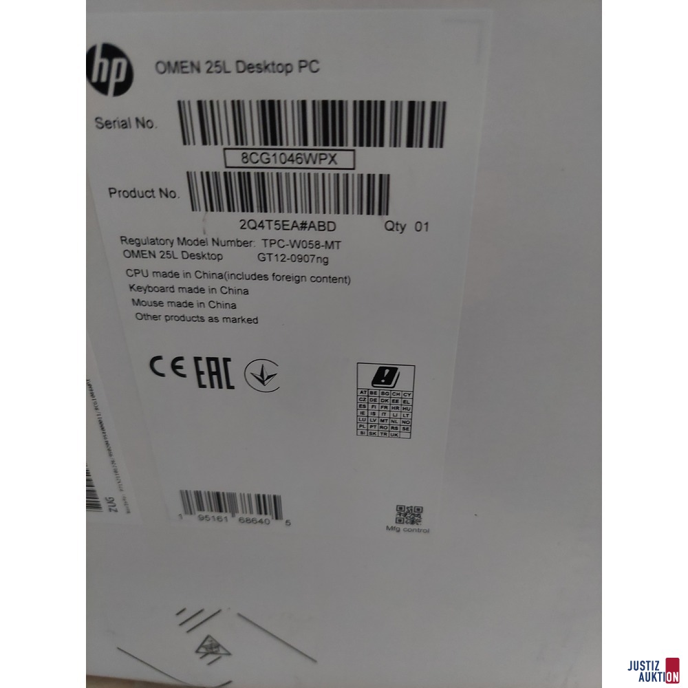 Gaming Stand-PC der Marke HP gebraucht/Gebrauchsspuren vorhanden