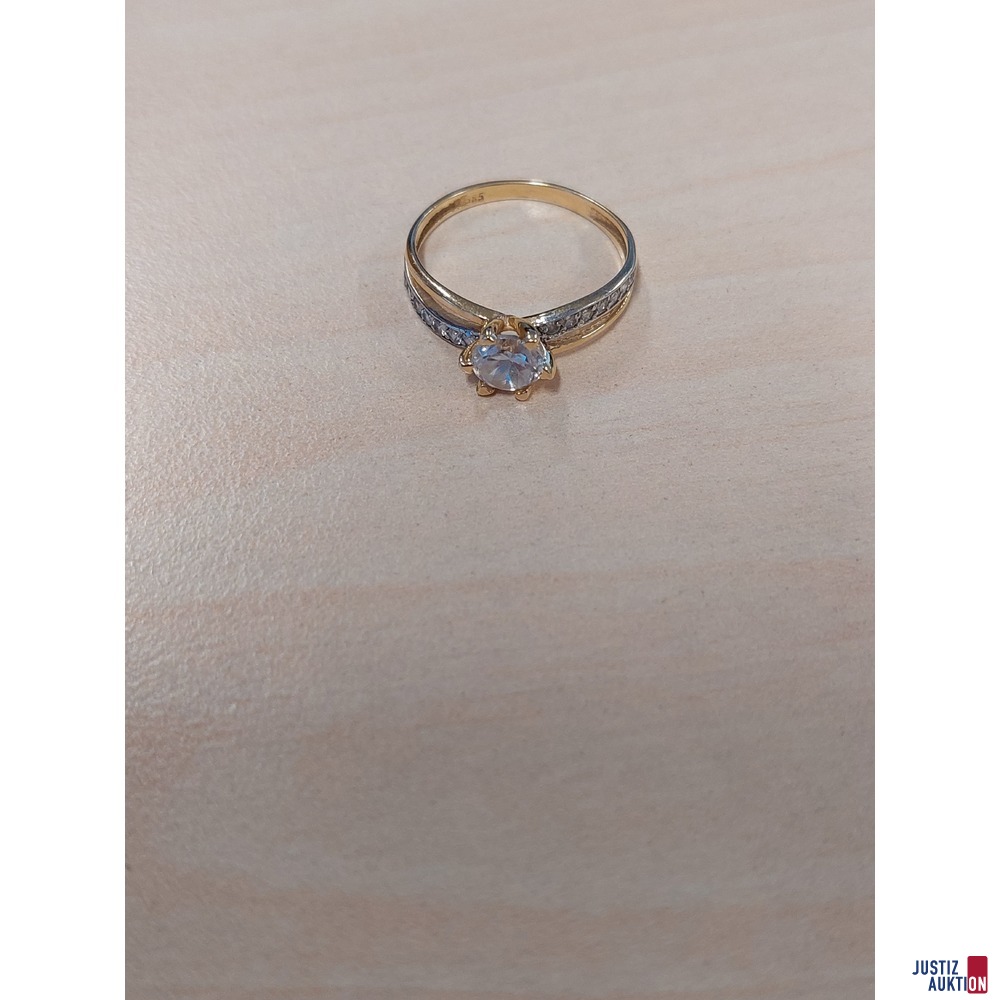 Damenring Gelbgold 585 ‰ punziert