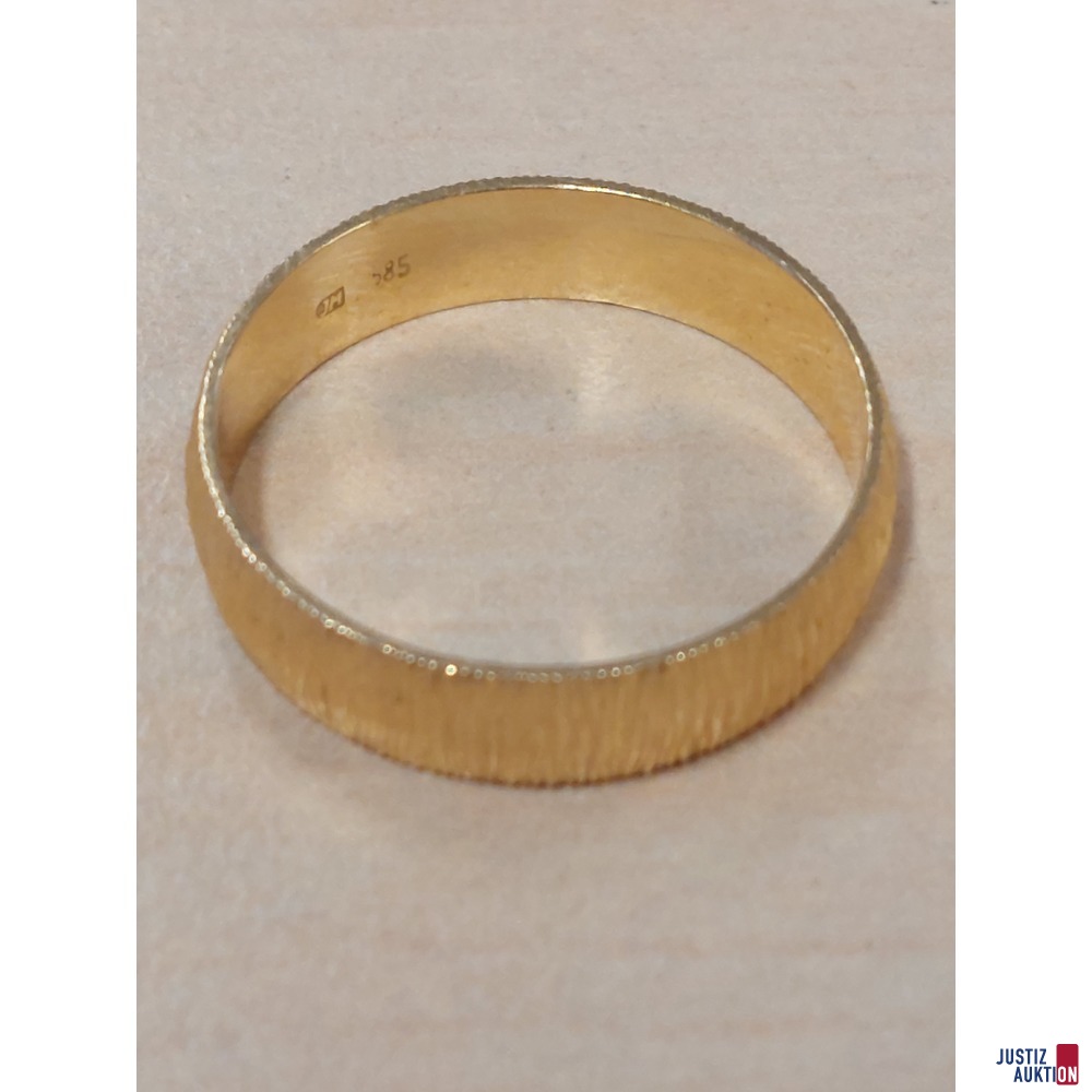 Ehering 585 ‰ Gelbgold punziert
