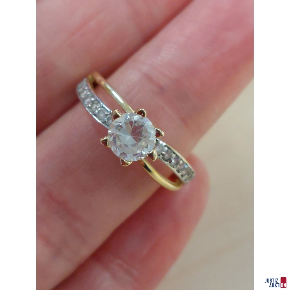 Damenring Gelbgold 585 ‰ punziert