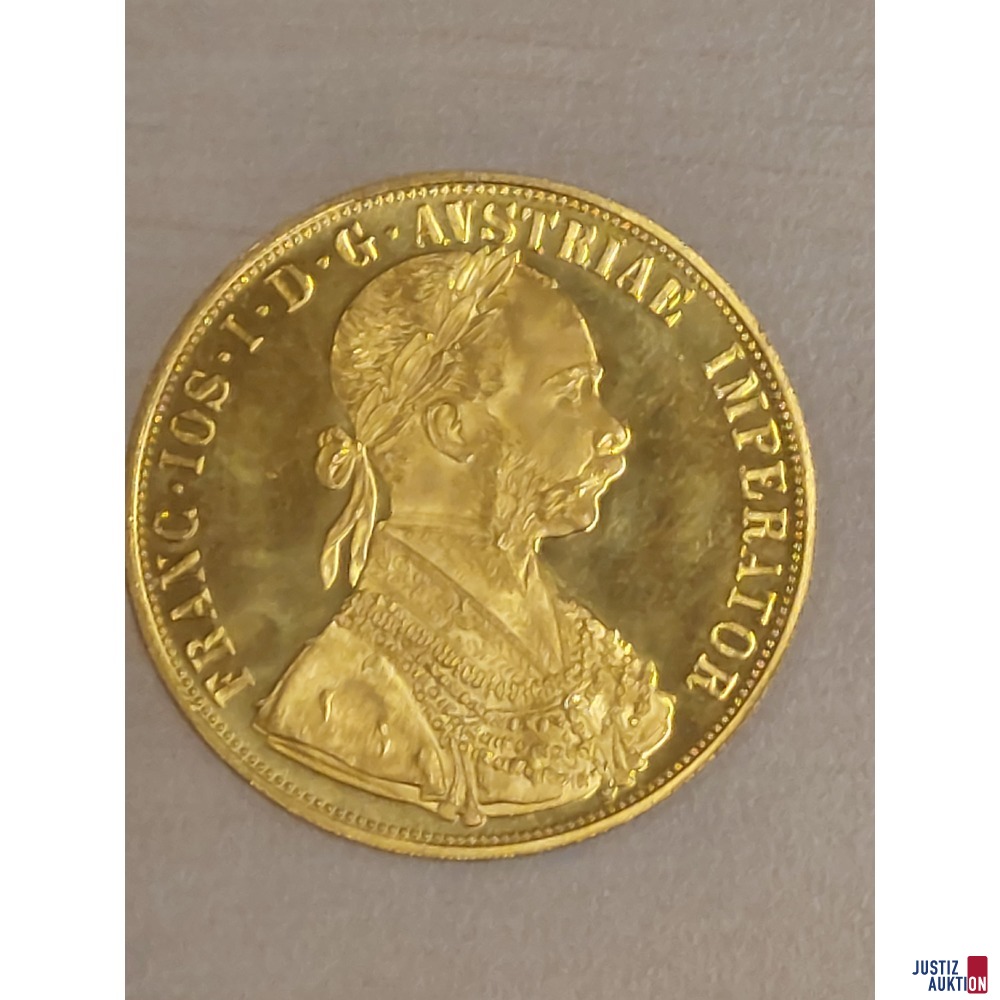 Österreich Franz Josef 4-Dukat 1915 NP