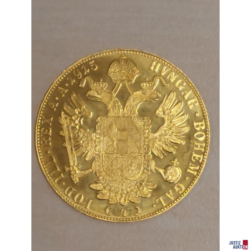 Österreich Franz Josef 4-Dukat 1915 NP