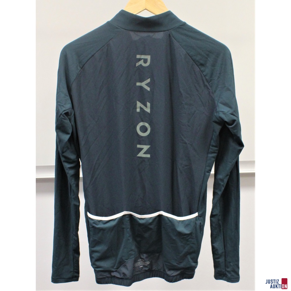 Rückansicht der Sport Pulloverjacke Zipper